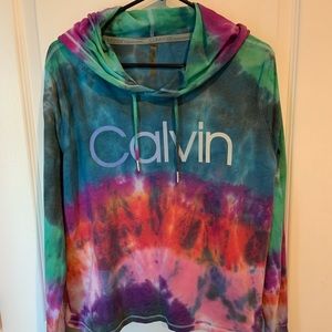 Calvin Klein hoodie Tie Dye long sleeve size XL